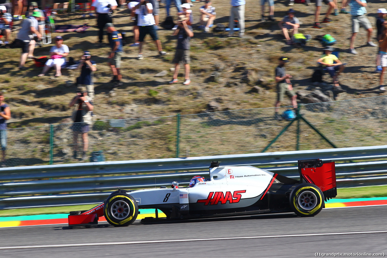 GP BELGIO, 26.08.2016 - Prove Libere 1, Romain Grosjean (FRA) Haas F1 Team VF-16
