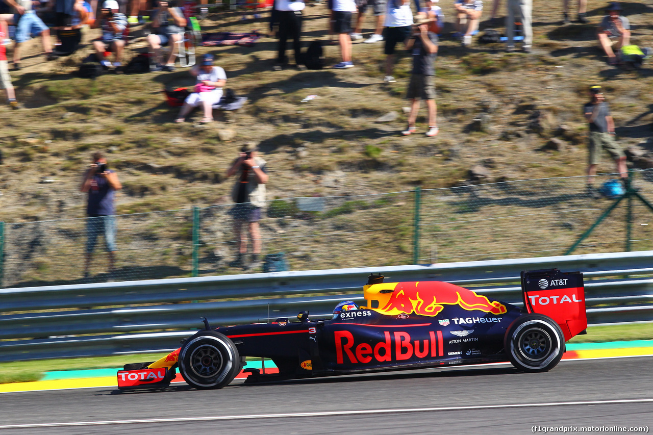 GP BELGIO, 26.08.2016 - Prove Libere 1, Daniel Ricciardo (AUS) Red Bull Racing RB12