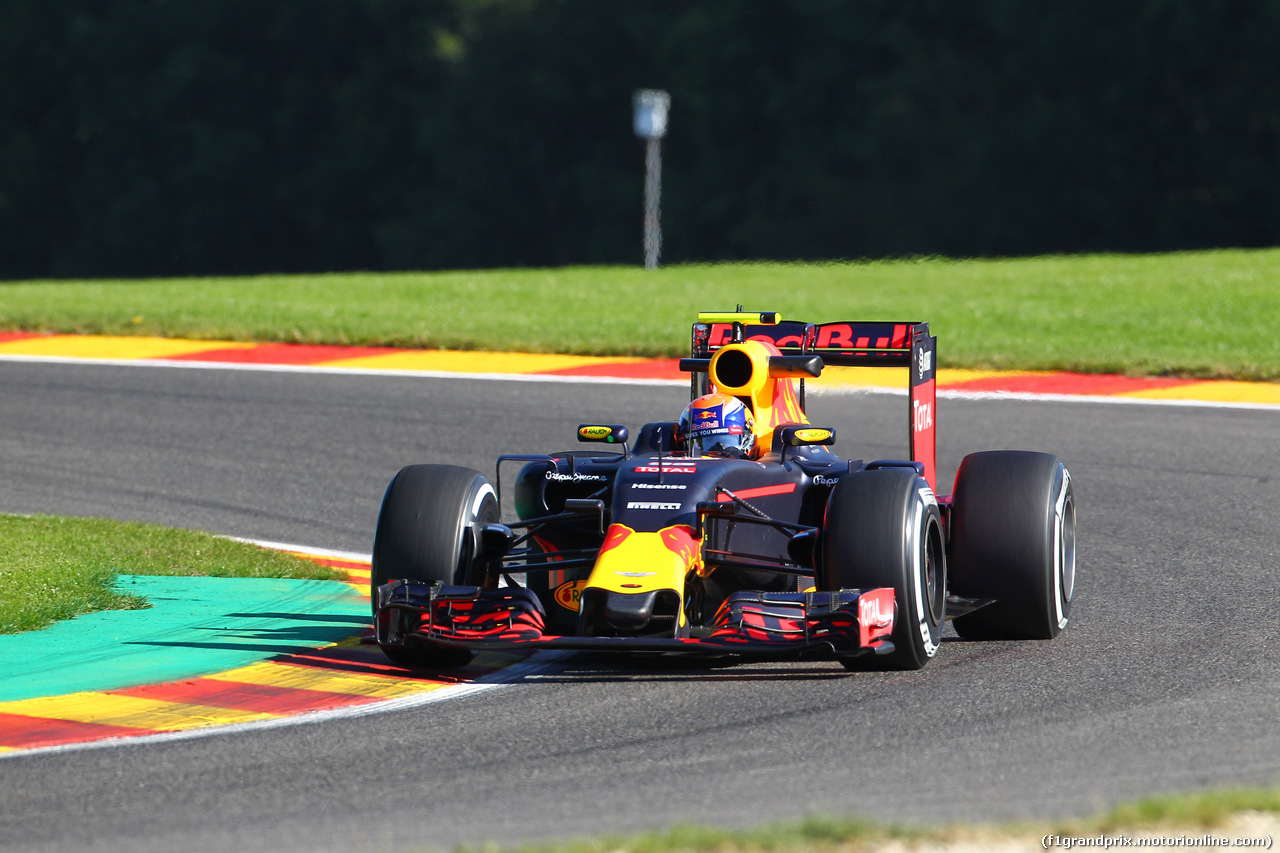 GP BELGIO, 26.08.2016 - Prove Libere 1, Max Verstappen (NED) Red Bull Racing RB12