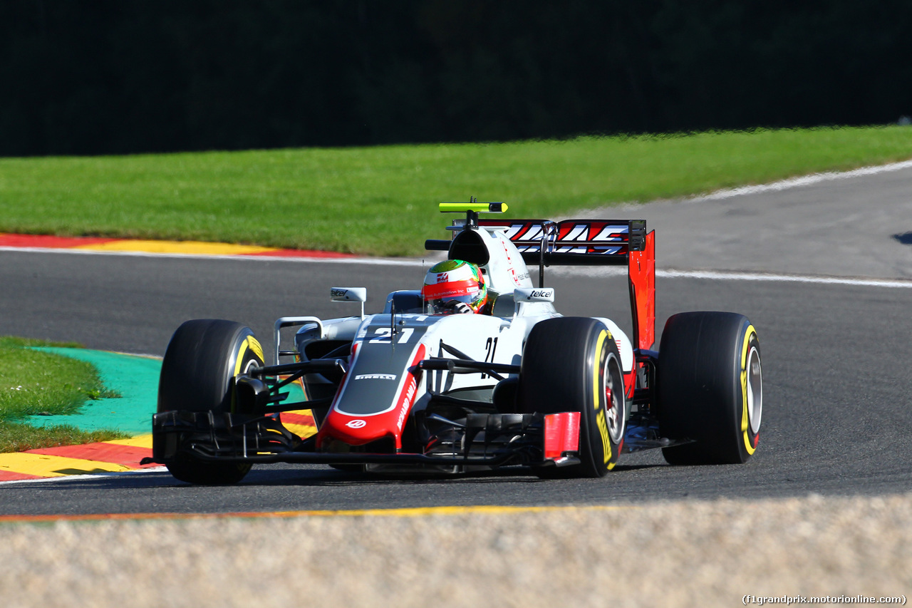 GP BELGIO, 26.08.2016 - Prove Libere 1, Esteban Gutierrez (MEX) Haas F1 Team VF-16