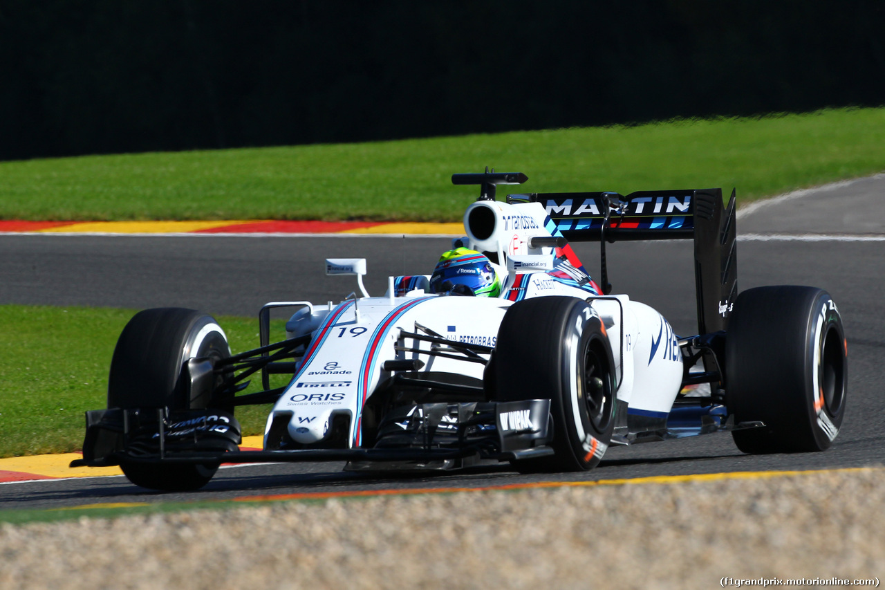 GP BELGIO, 26.08.2016 - Prove Libere 1, Felipe Massa (BRA) Williams FW38