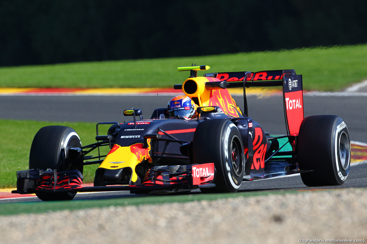 GP BELGIO, 26.08.2016 - Prove Libere 1, Max Verstappen (NED) Red Bull Racing RB12