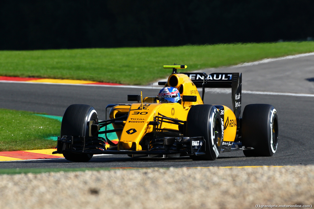 GP BELGIO, 26.08.2016 - Prove Libere 1, Jolyon Palmer (GBR) Renault Sport F1 Team RS16