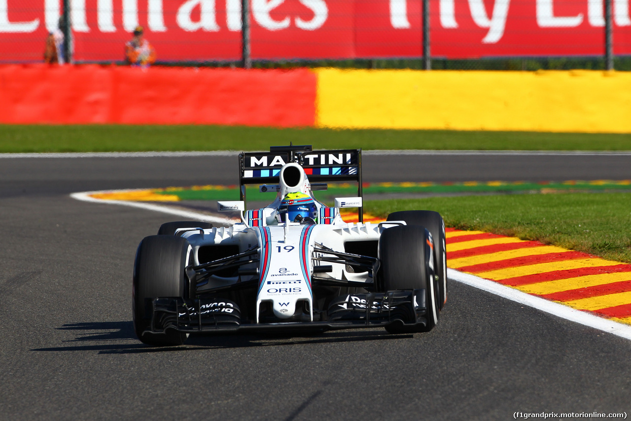 GP BELGIO, 26.08.2016 - Prove Libere 1, Felipe Massa (BRA) Williams FW38