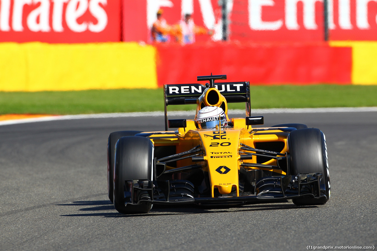 GP BELGIO, 26.08.2016 - Prove Libere 1, Kevin Magnussen (DEN) Renault Sport F1 Team RS16