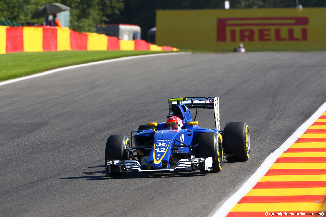 GP BELGIO, 26.08.2016 - Prove Libere 1, Felipe Nasr (BRA) Sauber C34