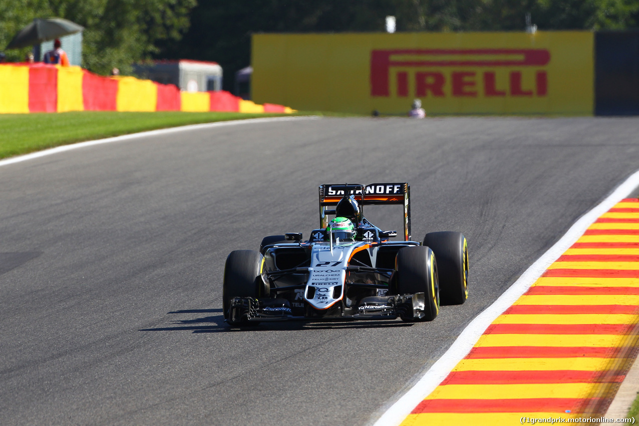 GP BELGIO, 26.08.2016 - Prove Libere 1, Nico Hulkenberg (GER) Sahara Force India F1 VJM09