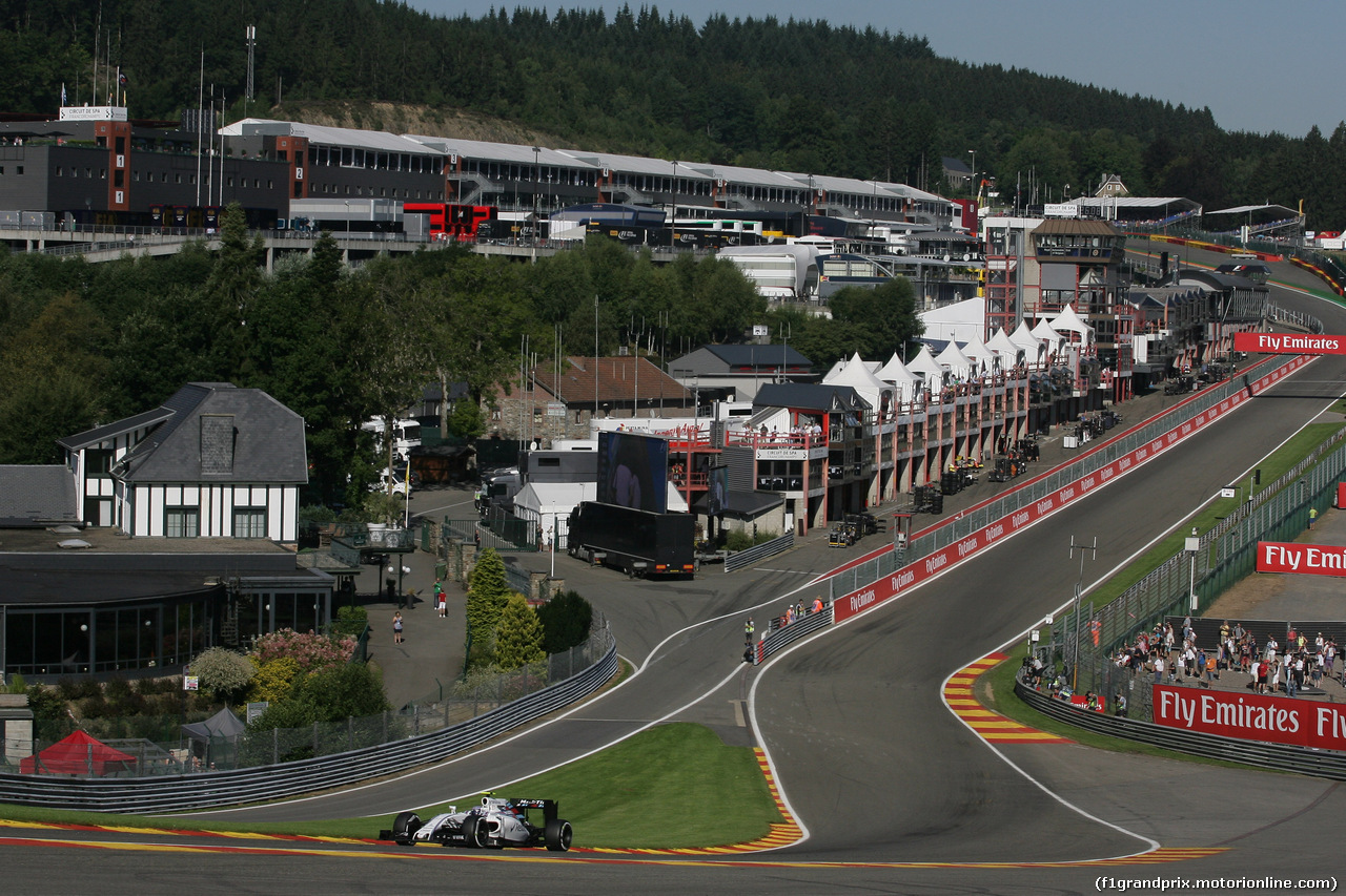 GP BELGIO, 26.08.2016 - Prove Libere 1, Valtteri Bottas (FIN) Williams FW38