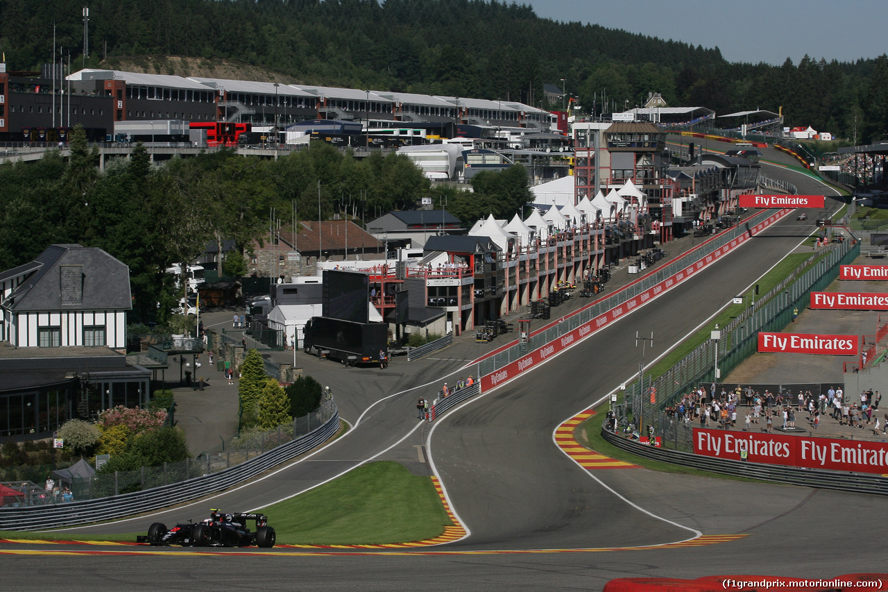 GP BELGIO, 26.08.2016 - Prove Libere 1, Jenson Button (GBR)  McLaren Honda MP4-31