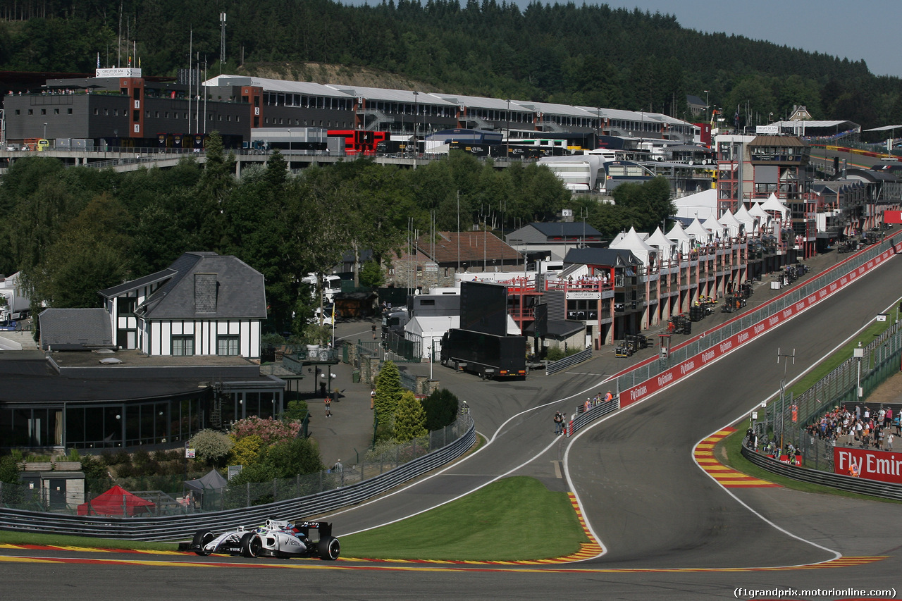 GP BELGIO, 26.08.2016 - Prove Libere 1, Felipe Massa (BRA) Williams FW38