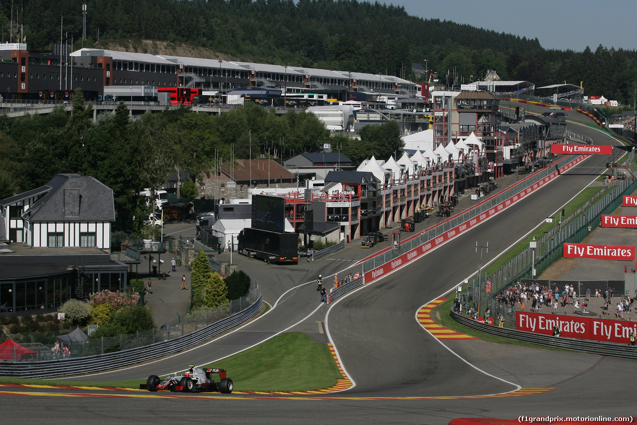 GP BELGIO, 26.08.2016 - Prove Libere 1, Esteban Gutierrez (MEX) Haas F1 Team VF-16