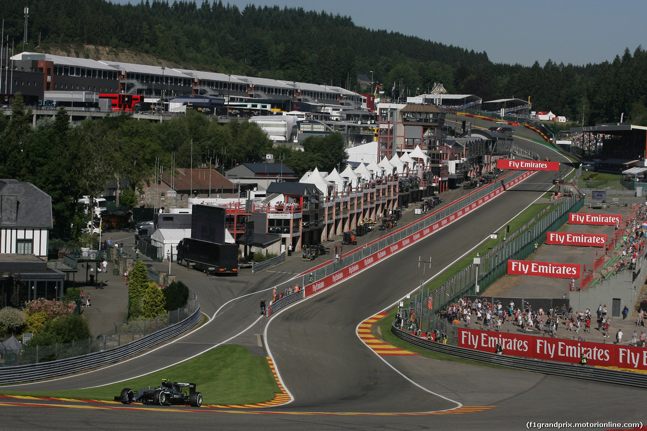 GP BELGIO, 26.08.2016 - Prove Libere 1, Nico Rosberg (GER) Mercedes AMG F1 W07 Hybrid