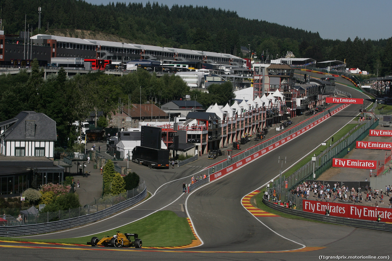 GP BELGIO, 26.08.2016 - Prove Libere 1, Kevin Magnussen (DEN) Renault Sport F1 Team RS16