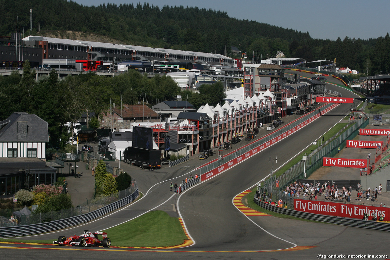 GP BELGIO, 26.08.2016 - Prove Libere 1, Sebastian Vettel (GER) Ferrari SF16-H