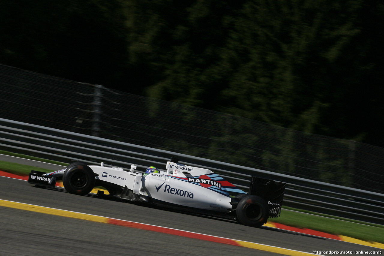 GP BELGIO, 26.08.2016 - Prove Libere 1, Felipe Massa (BRA) Williams FW38