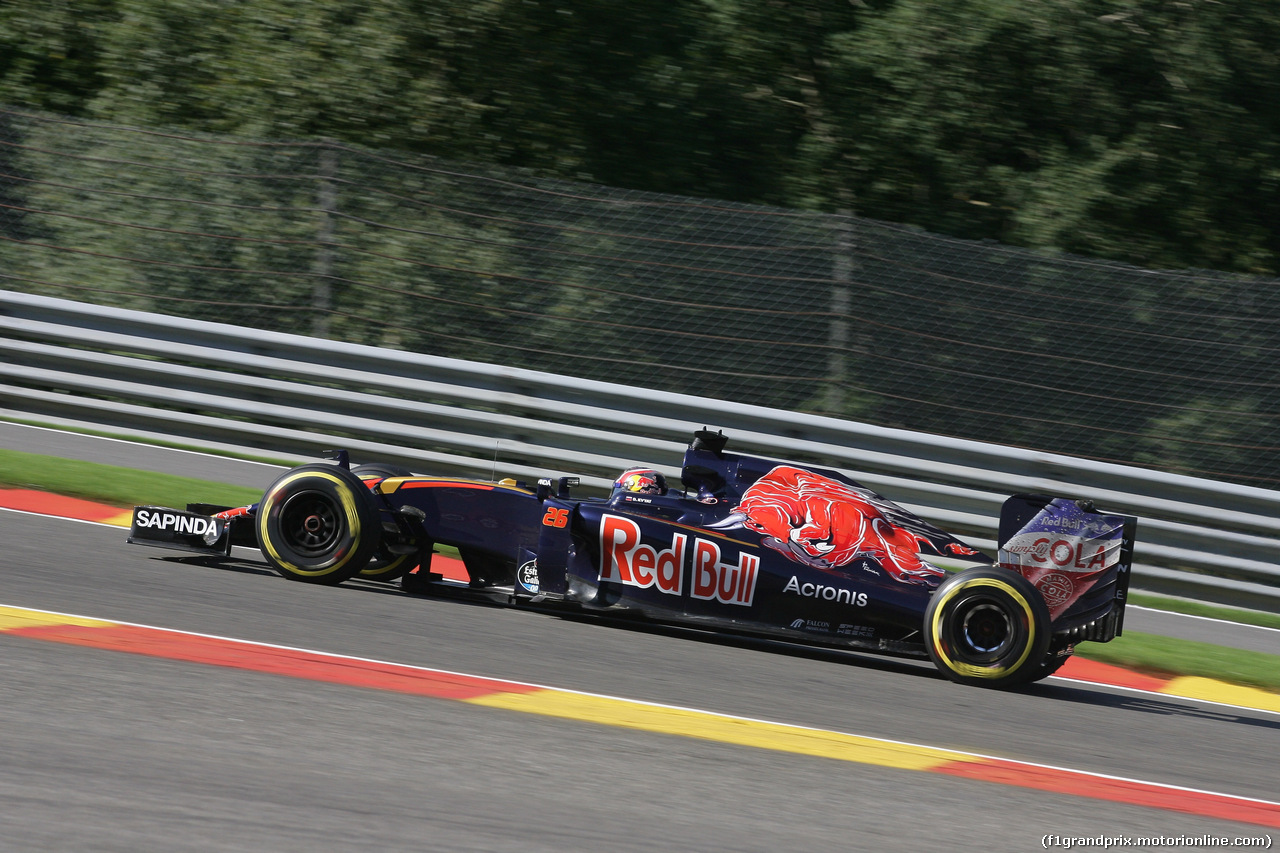 GP BELGIO, 26.08.2016 - Prove Libere 1, Daniil Kvyat (RUS) Scuderia Toro Rosso STR11