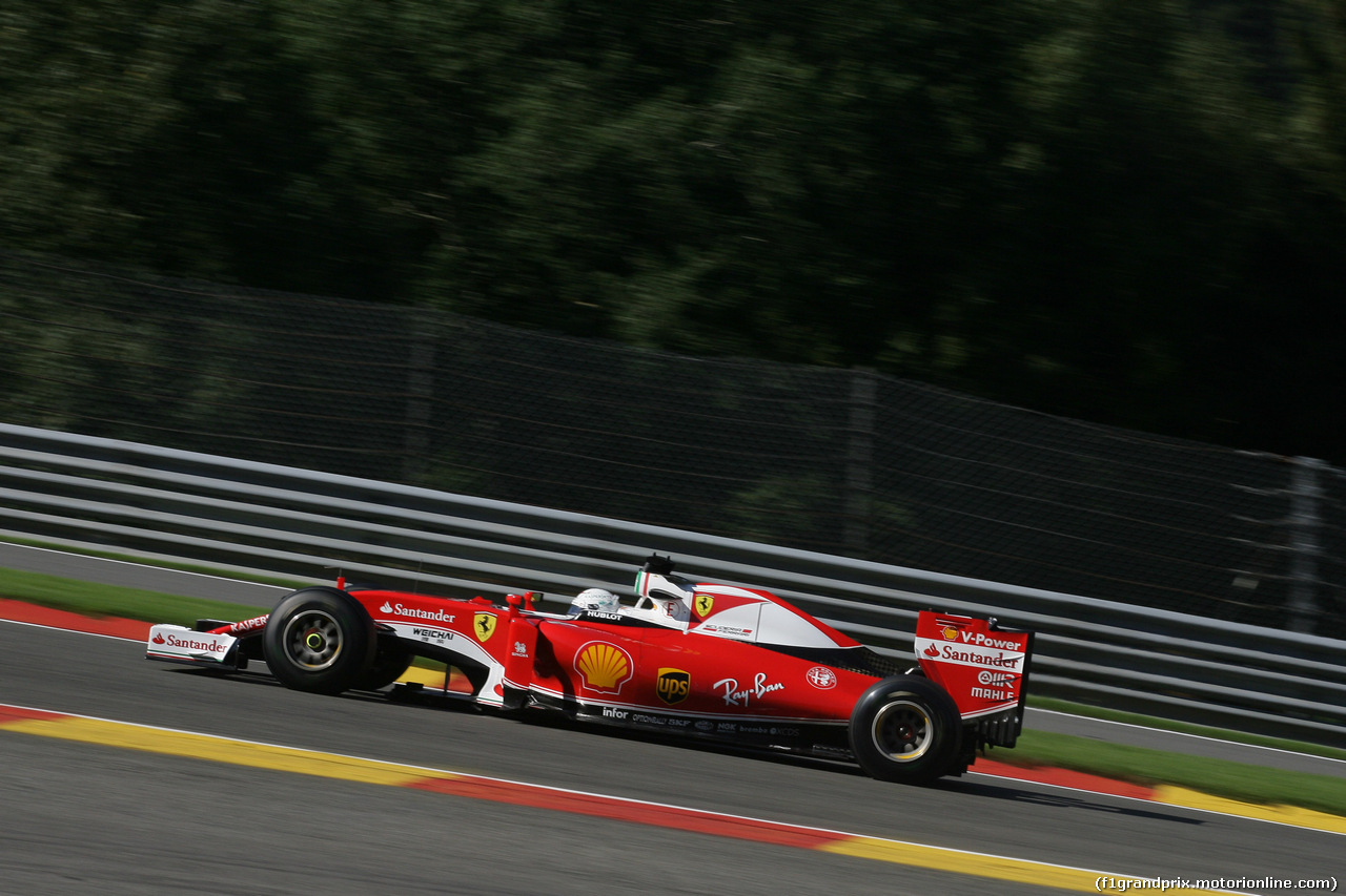 GP BELGIO, 26.08.2016 - Prove Libere 1, Sebastian Vettel (GER) Ferrari SF16-H