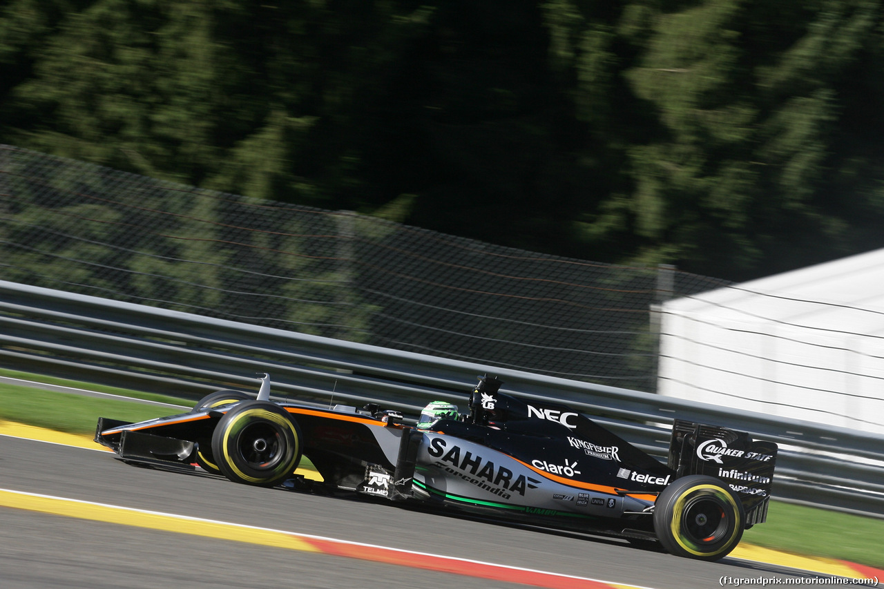 GP BELGIO, 26.08.2016 - Prove Libere 1, Nico Hulkenberg (GER) Sahara Force India F1 VJM09