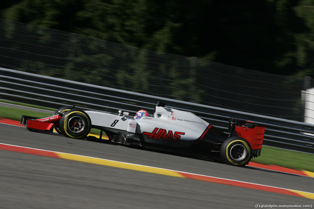 GP BELGIO, 26.08.2016 - Prove Libere 1, Romain Grosjean (FRA) Haas F1 Team VF-16