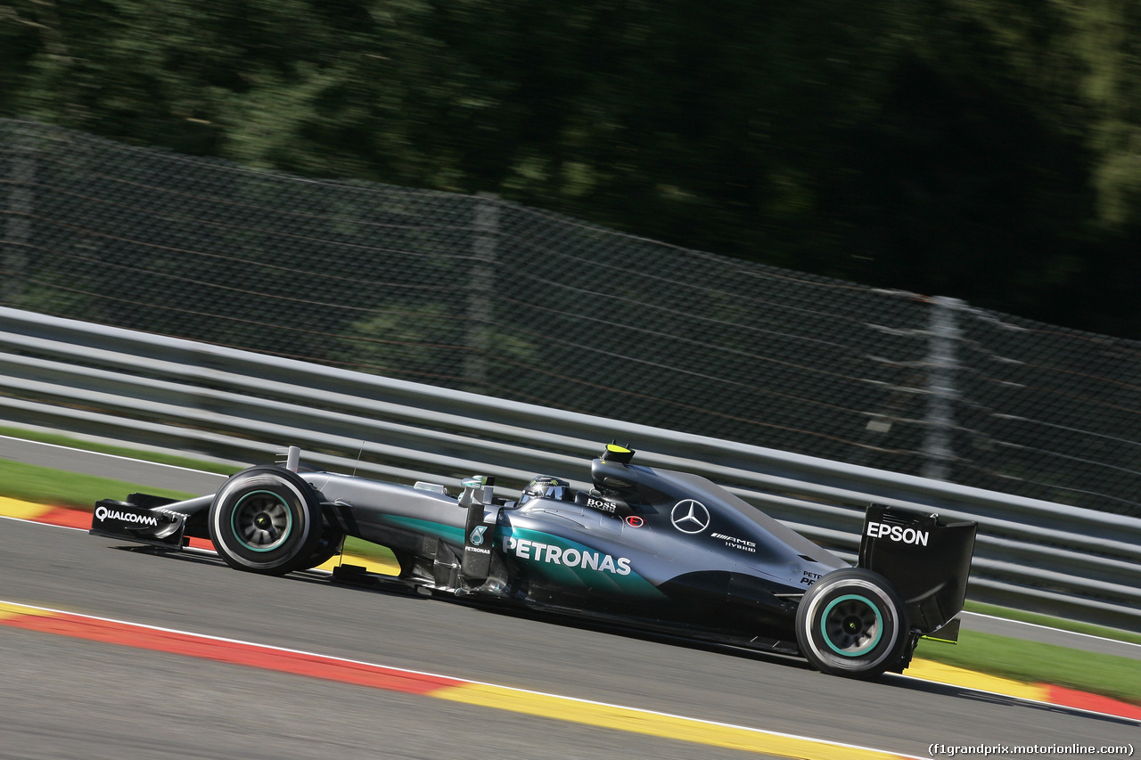 GP BELGIO, 26.08.2016 - Prove Libere 1, Nico Rosberg (GER) Mercedes AMG F1 W07 Hybrid