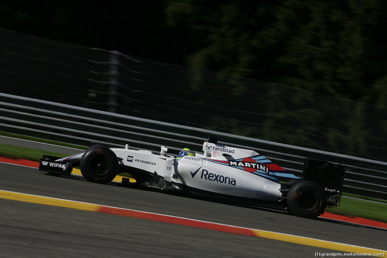 GP BELGIO, 26.08.2016 - Prove Libere 1, Felipe Massa (BRA) Williams FW38