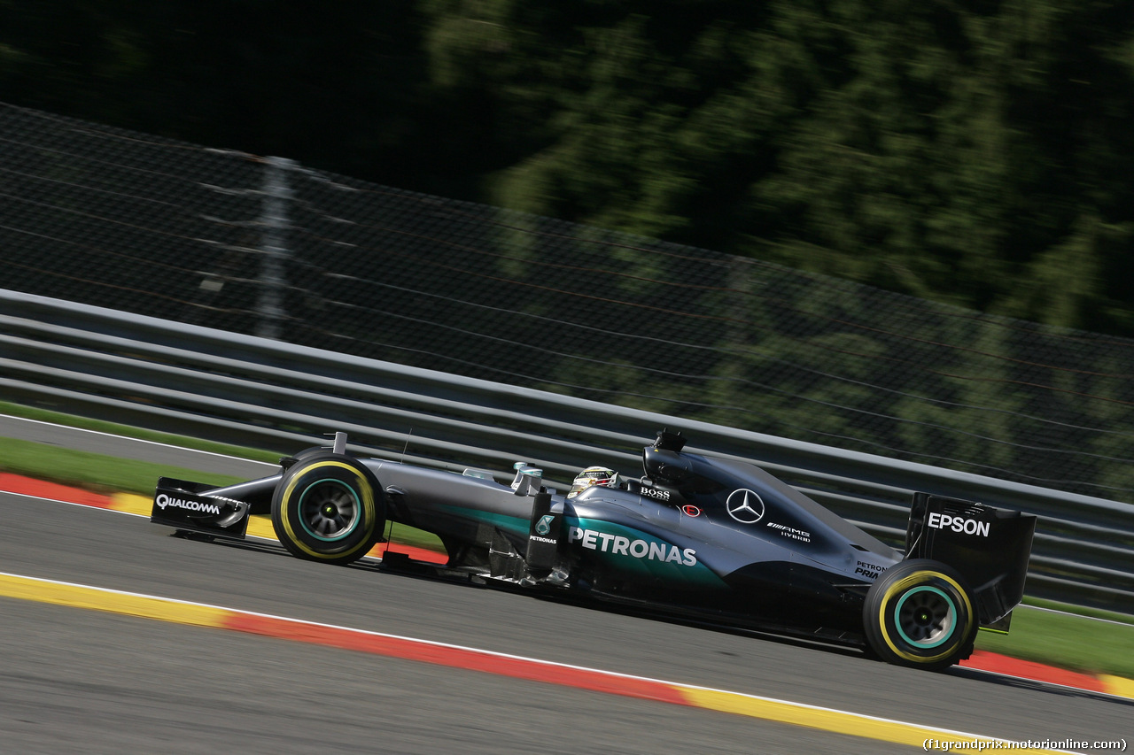 GP BELGIO, 26.08.2016 - Prove Libere 1, Lewis Hamilton (GBR) Mercedes AMG F1 W07 Hybrid