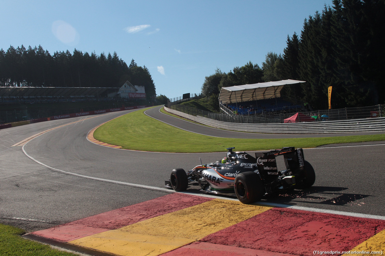 GP BELGIO, 26.08.2016 - Prove Libere 1, Sergio Perez (MEX) Sahara Force India F1 VJM09