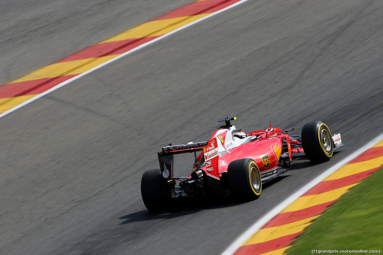 GP BELGIO, Kimi Raikkonen (FIN), Ferrari 
26.08.2016. Prove Libere 2