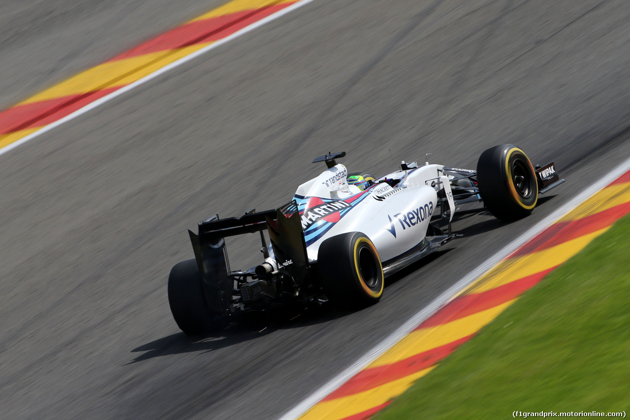 GP BELGIO, Felipe Massa (BRA), Williams F1 Team 
26.08.2016. Prove Libere 2