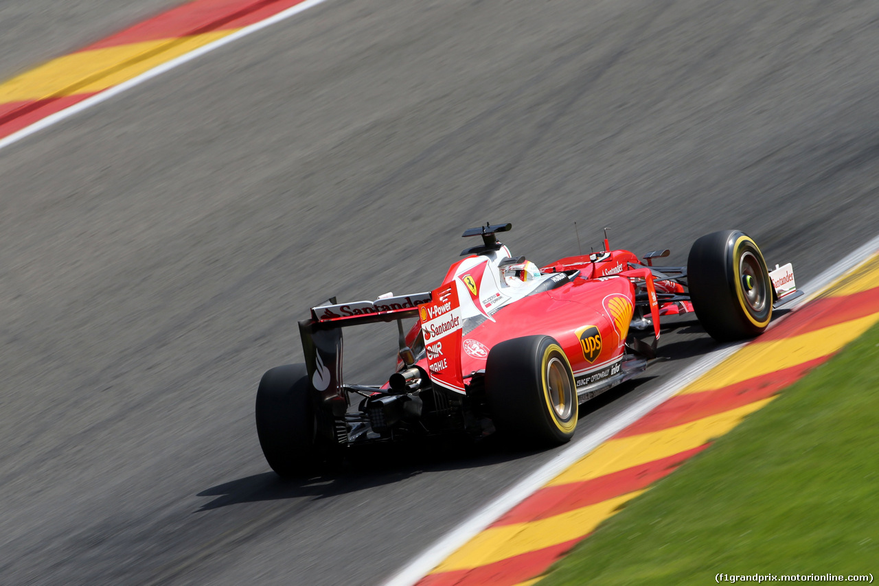GP BELGIO, Sebastian Vettel (GER), Ferrari 
26.08.2016. Prove Libere 2