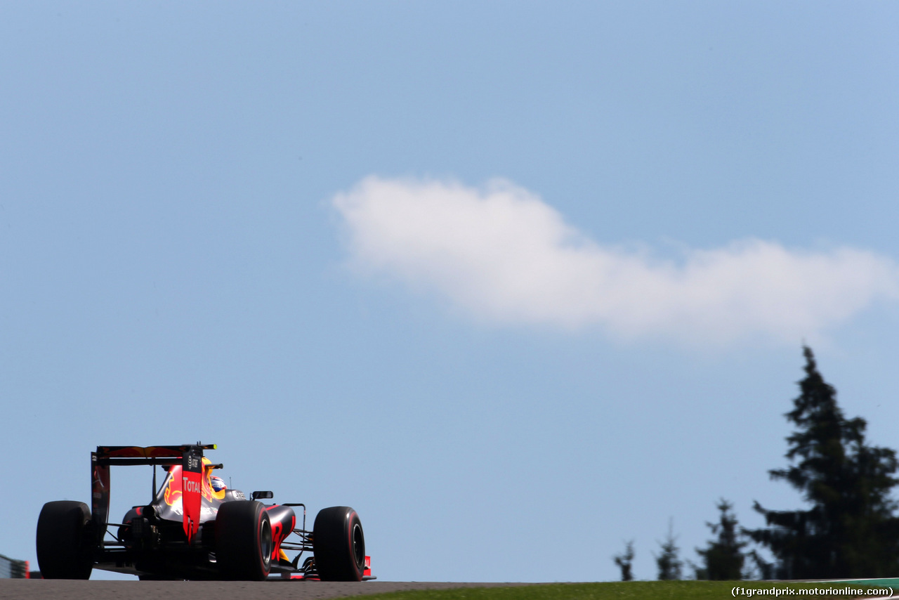 GP BELGIO, Max Verstappen (NL), Red Bull Racing 
26.08.2016. Prove Libere 2