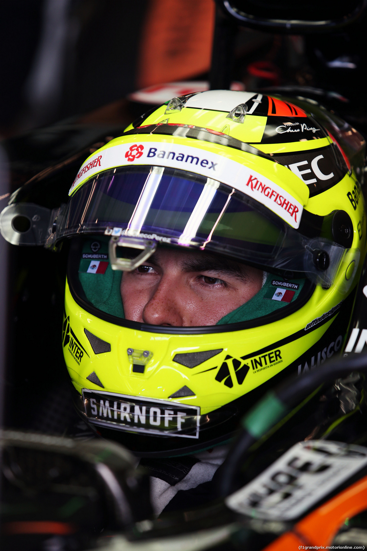 GP BELGIO, Sergio Perez (MEX) Sahara Force India F1 VJM09.
26.08.2016.