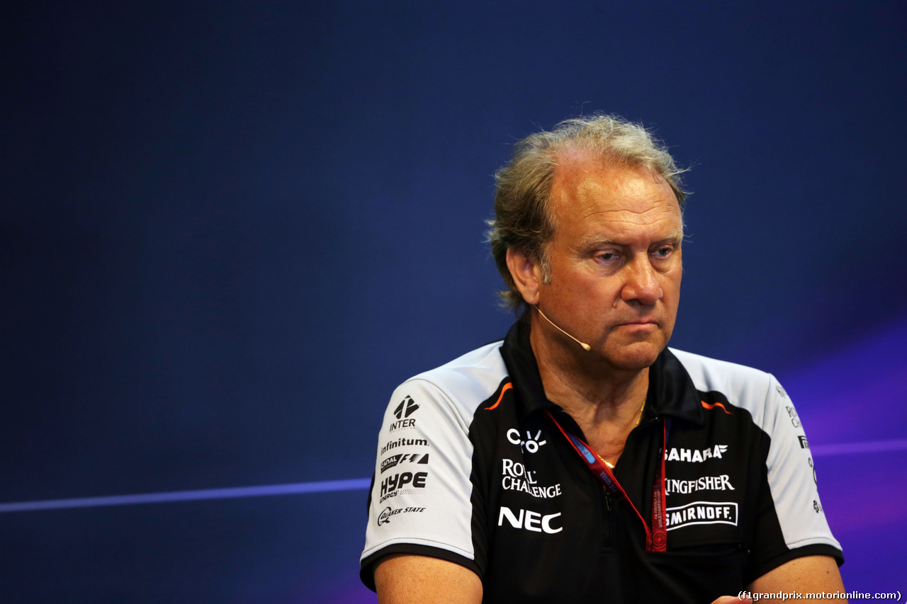 GP BELGIO, Robert Fernley (GBR) Sahara Force India F1 Team Deputy Team Principal in the FIA Press Conference.
26.08.2016.