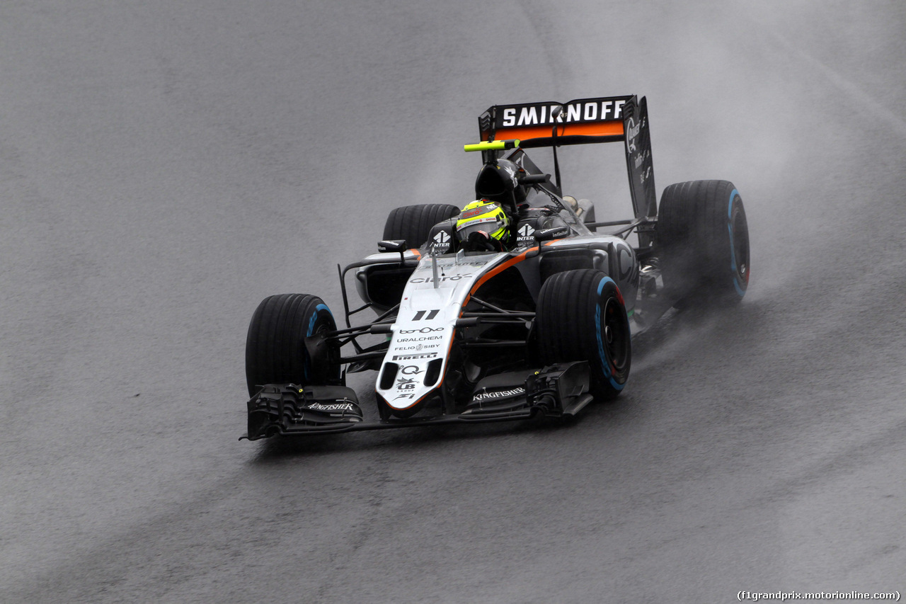 GP BRASILE, 13.11.2016 - Gara, Sergio Perez (MEX) Sahara Force India F1 VJM09