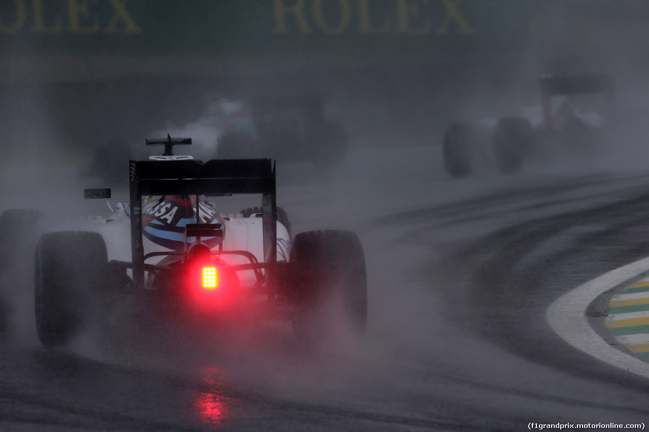 GP BRASILE, 13.11.2016 - Gara, Felipe Massa (BRA) Williams FW38