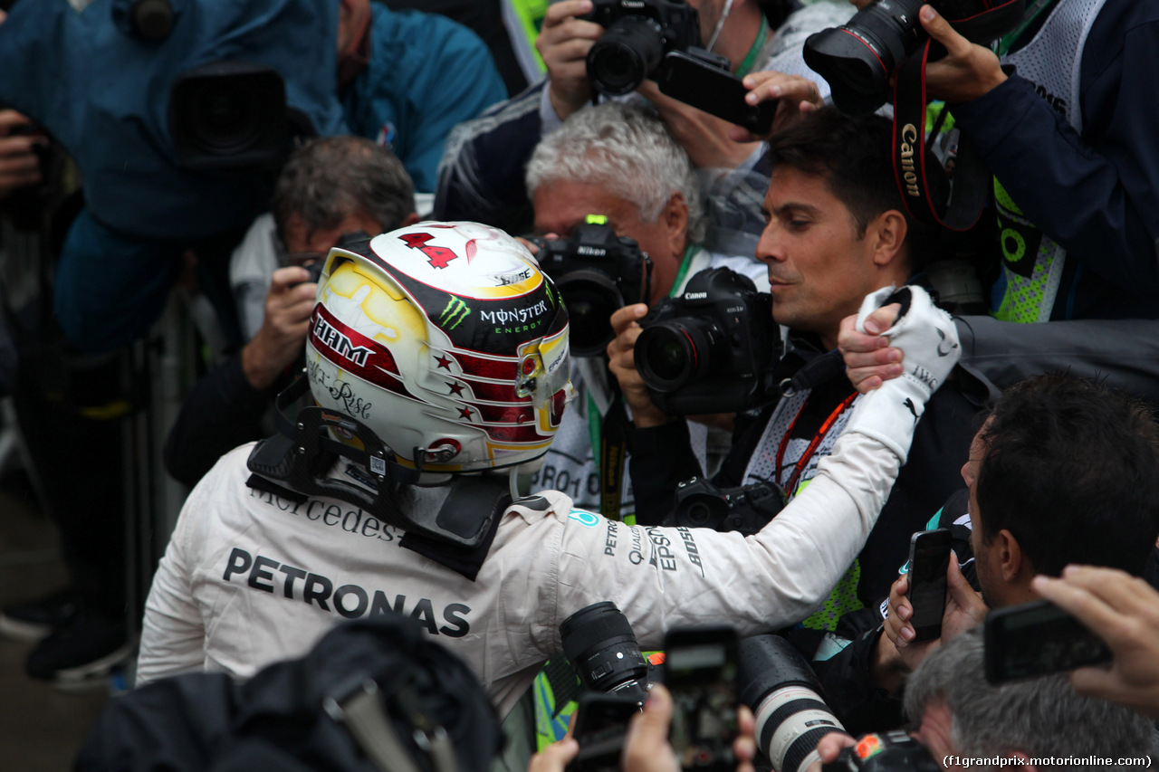 GP BRASILE, 13.11.2016 - Gara, Lewis Hamilton (GBR) Mercedes AMG F1 W07 Hybrid vincitore