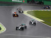 GP BRASILE, 13.11.2016 - Gara, Lewis Hamilton (GBR) Mercedes AMG F1 W07 Hybrid davanti a Nico Rosberg (GER) Mercedes AMG F1 W07 Hybrid