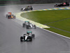 GP BRASILE, 13.11.2016 - Gara, Lewis Hamilton (GBR) Mercedes AMG F1 W07 Hybrid davanti a Nico Rosberg (GER) Mercedes AMG F1 W07 Hybrid