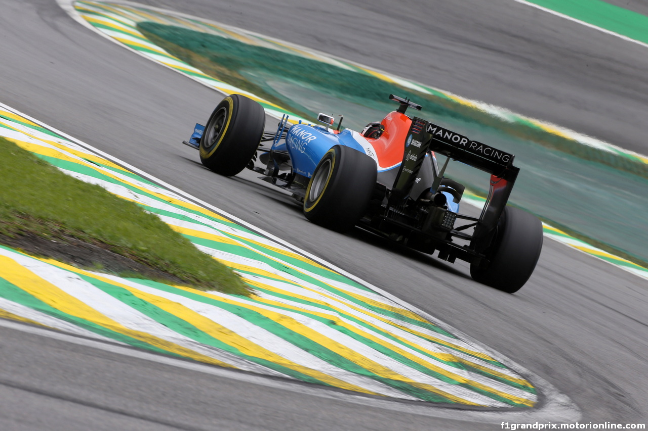 GP BRASILE, 12.11.2016 - Prove Libere 3, Pascal Wehrlein (GER) Manor Racing MRT05