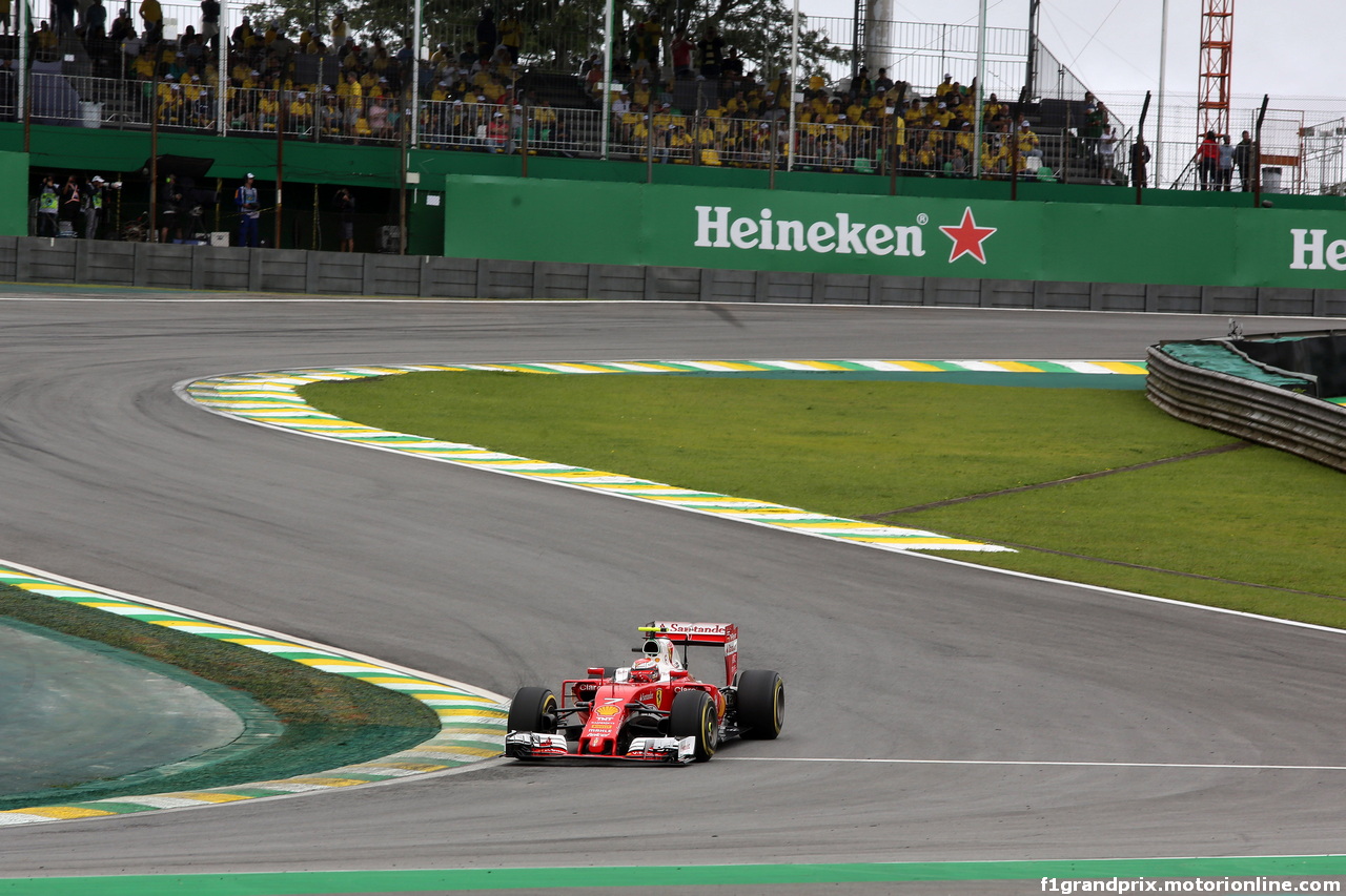 GP BRASILE, 12.11.2016 - Prove Libere 3, Kimi Raikkonen (FIN) Ferrari SF16-H