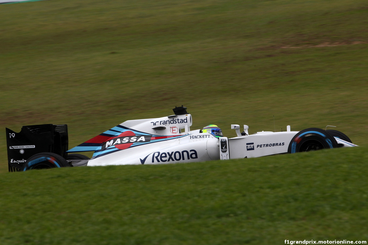 GP BRASILE, 12.11.2016 - Prove Libere 3, Felipe Massa (BRA) Williams FW38