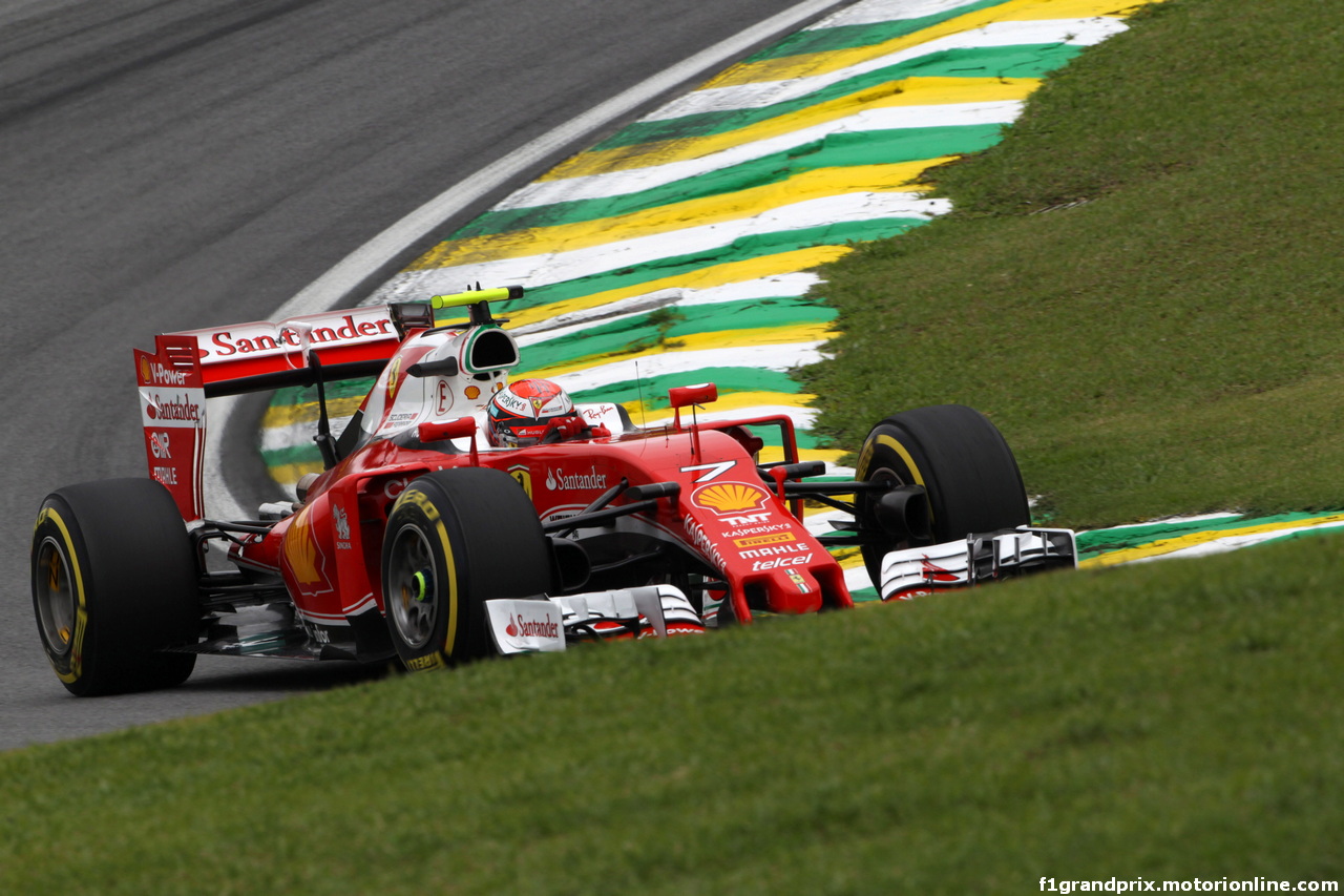 GP BRASILE, 12.11.2016 - Prove Libere 3, Kimi Raikkonen (FIN) Ferrari SF16-H