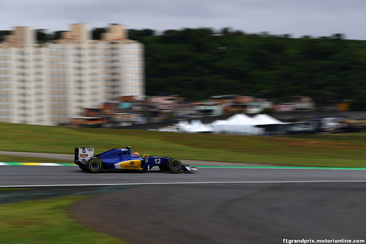 GP BRASILE, 12.11.2016 - Prove Libere 3, Felipe Nasr (BRA) Sauber C34