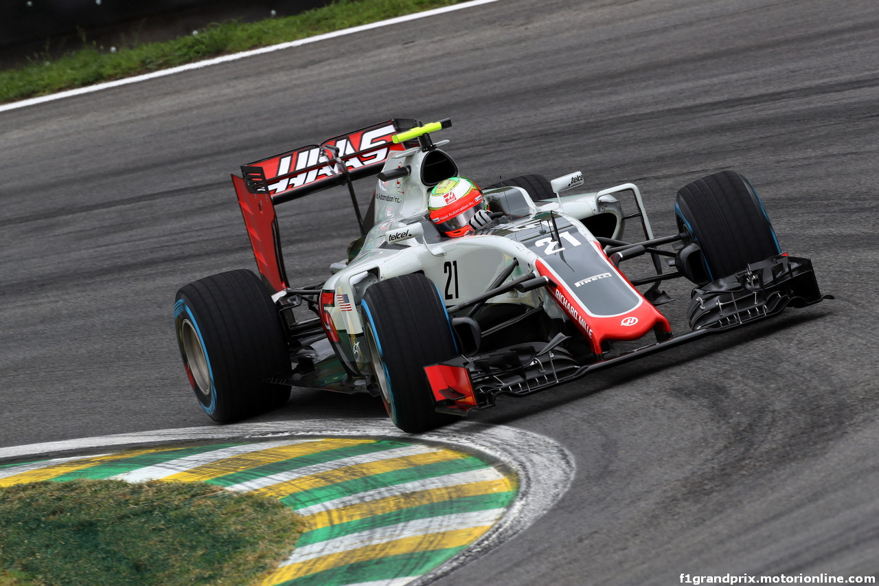 GP BRASILE, 12.11.2016 - Prove Libere 3, Esteban Gutierrez (MEX) Haas F1 Team VF-16