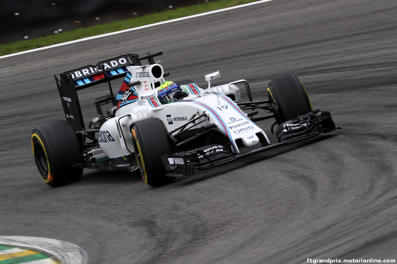 GP BRASILE, 12.11.2016 - Prove Libere 3, Felipe Massa (BRA) Williams FW38