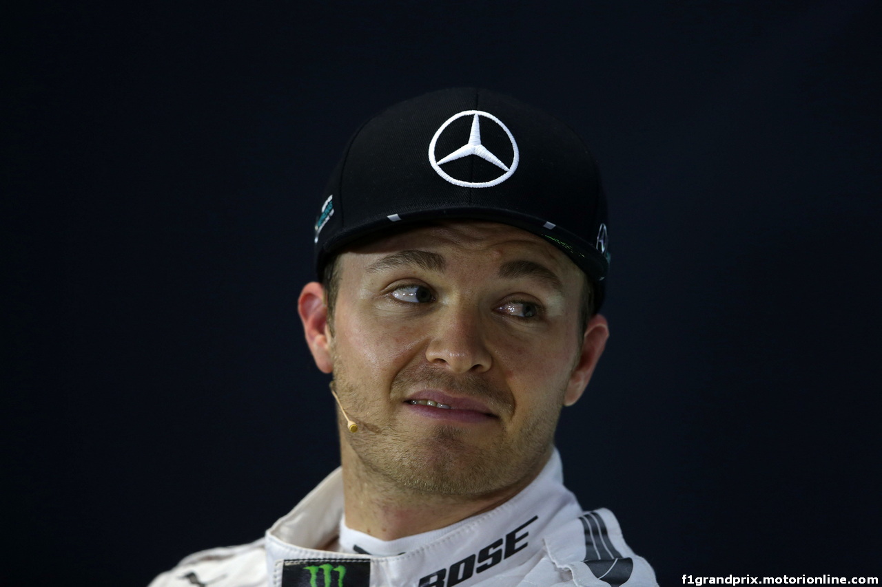 GP BRASILE, 12.11.2016 - Qualifiche, Conferenza Stampa, Nico Rosberg (GER) Mercedes AMG F1 W07 Hybrid