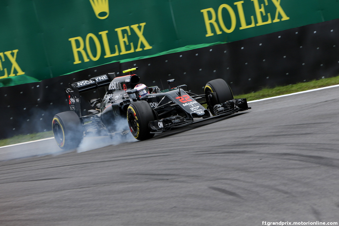 GP BRASILE, 12.11.2016 - Qualifiche, Jenson Button (GBR)  McLaren Honda MP4-31