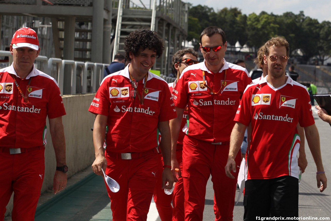 GP BRASILE, 10.11.2016 - Sebastian Vettel (GER) Ferrari SF16-H