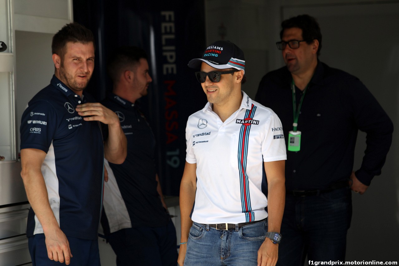 GP BRASILE, 10.11.2016 - Felipe Massa (BRA) Williams FW38