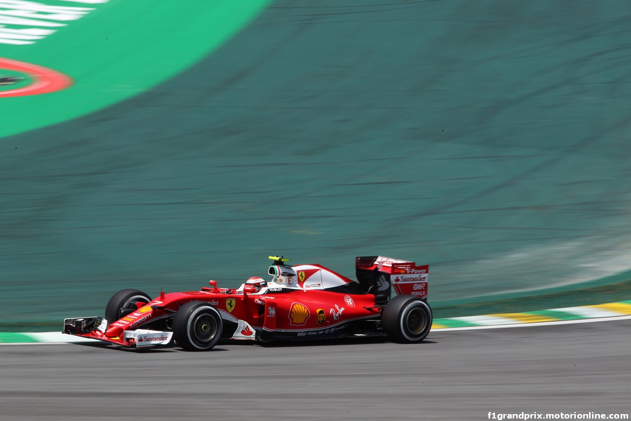 GP BRASILE, 11.11.2016 - Prove Libere 1, Kimi Raikkonen (FIN) Ferrari SF16-H